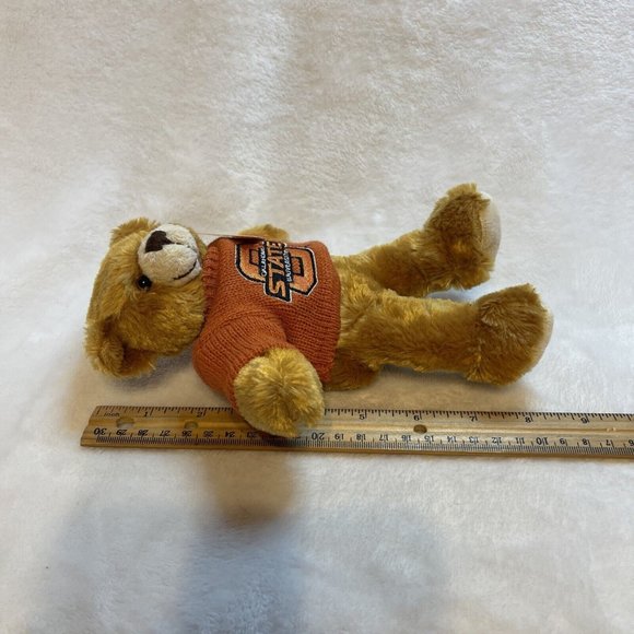 OSU Oklahoma State University plush bean bag bear in sweater March of Dimes - Picture 4 of 6